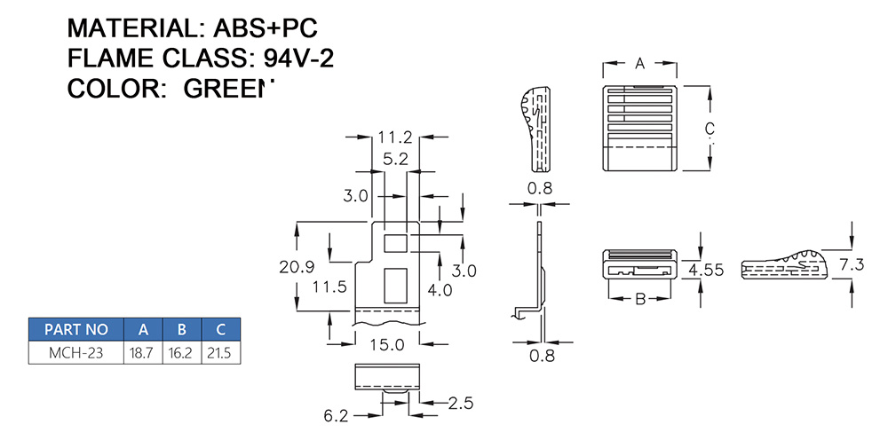 把手拉手 塑料拉手 MCH-23